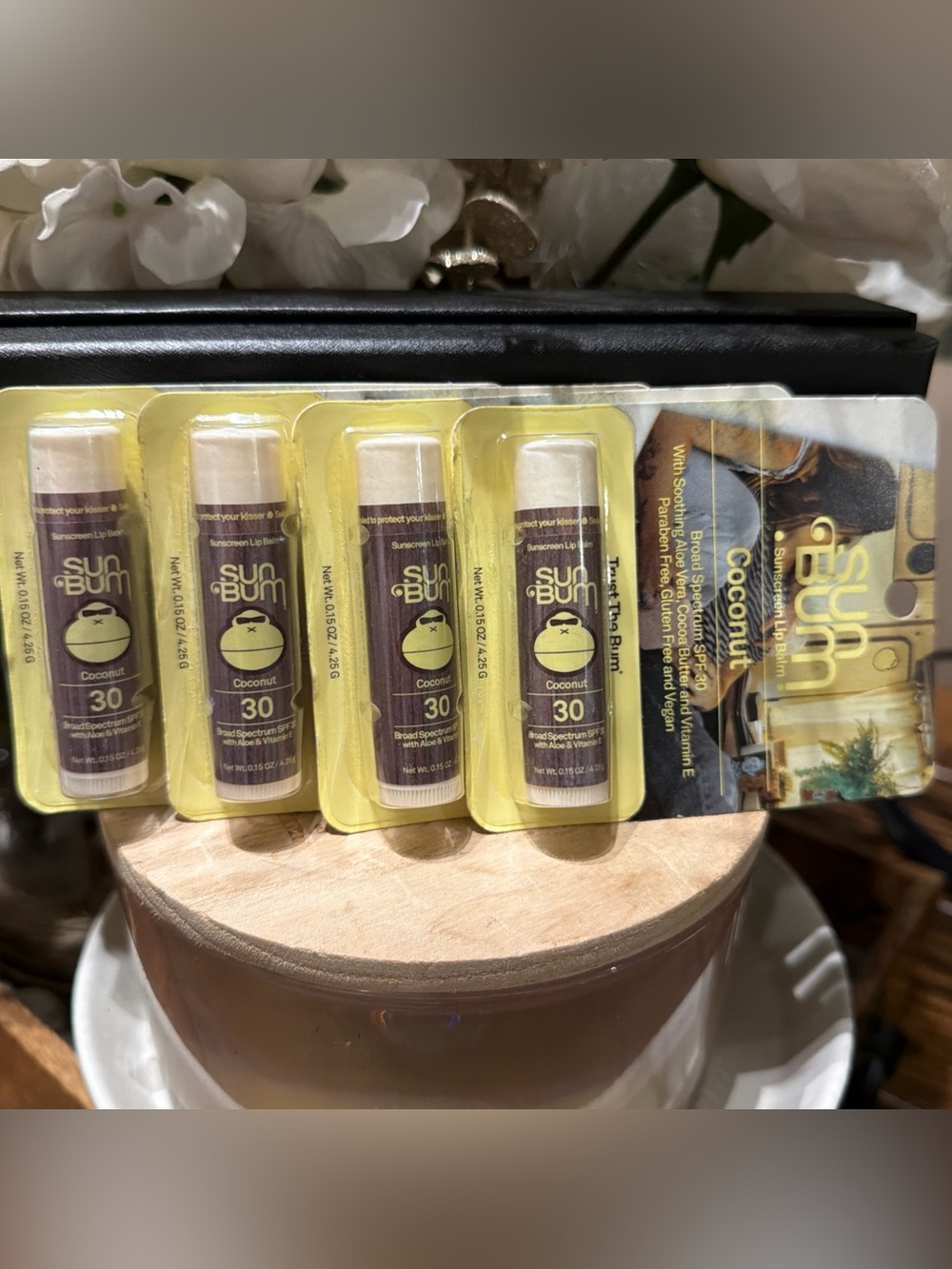 SUN BUM 4 Lip Balms NWT coconut 🥥 spf 30